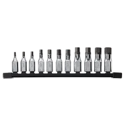 11pc 3/8" Drive Hex Bit Socket Set - Metric