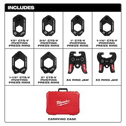 Includes image of the Milwaukee CTS-V Pivoting Press Ring Kit