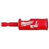 Red 5/8" diamond grit hole saw with a cylindrical design, labeled "15 mm" and "Diamond Max" for durable drilling.