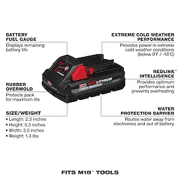 M18™ REDLITHIUM™ HIGH OUTPUT™ CP3.0 Battery