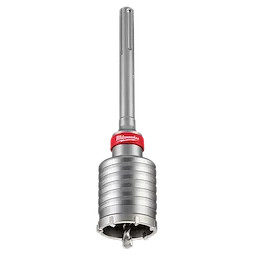 SDS Max One-Piece Core Bit Centering Bit Kit with a cylindrical, silver body and a red collar near the shank.