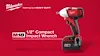 M18™ 1/2" Compact Impact Wrench with Pin Detent Kit, view 8