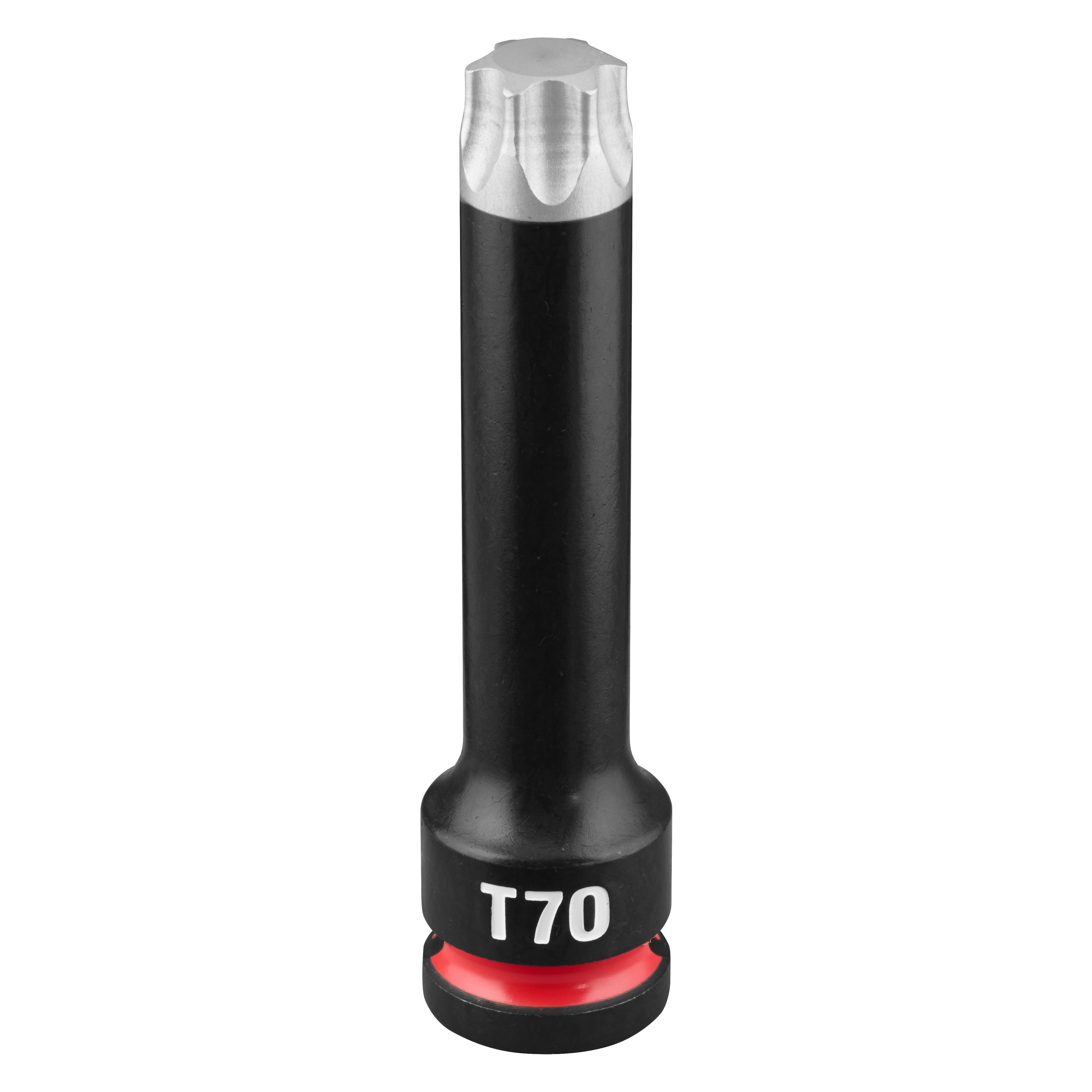 SHOCKWAVE Impact Duty 1/2" Drive 4" Torx T70 Bit Socket standing upright with T70 marking near the base.
