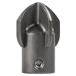 Image of a Grease Penetrating Head for 1/4" Chain Snake Cable. The attachment is metallic, grey in color, and features a slotted design at the top, with a small bolt at the base for secure attachment to the cable.