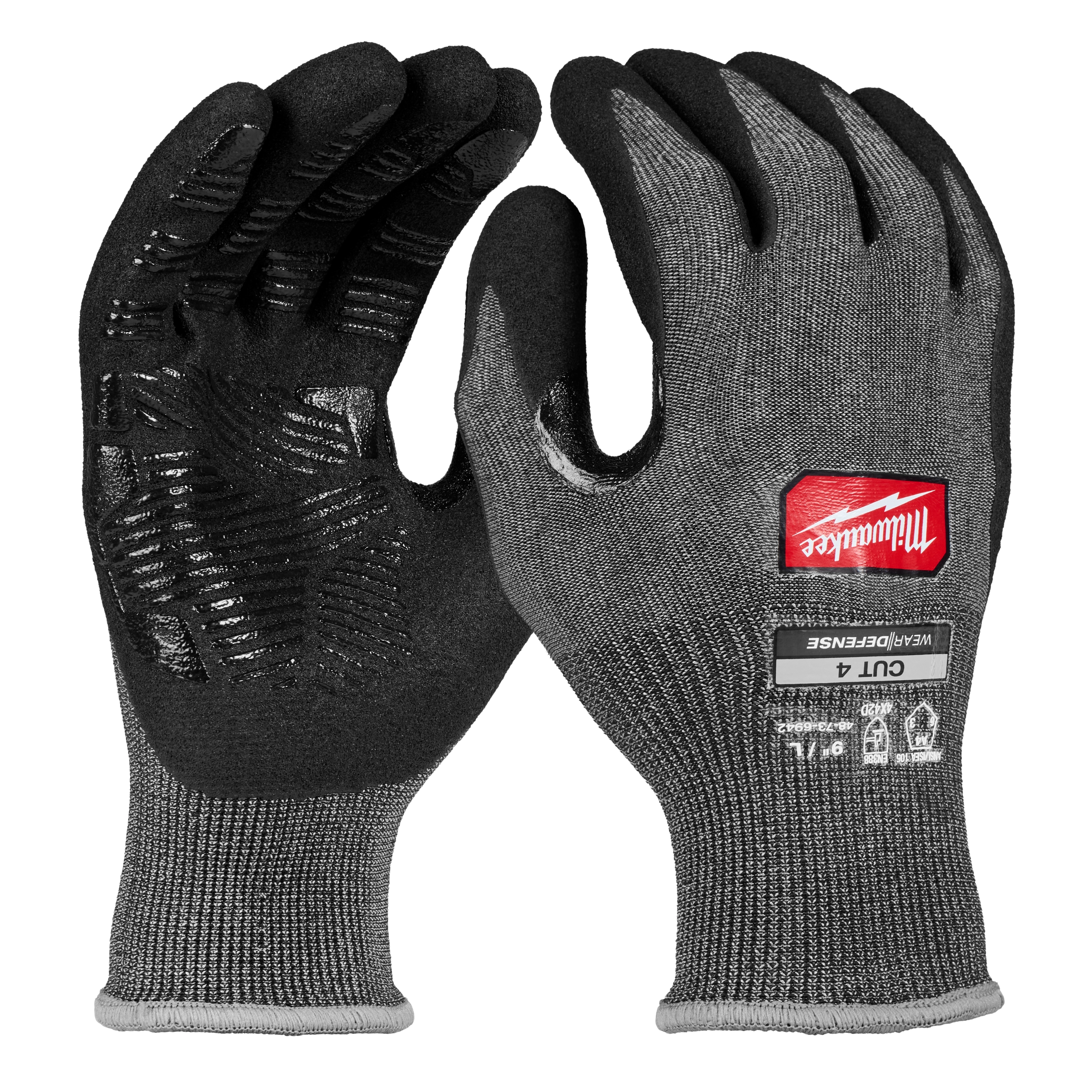 Cut Level 4 High Dexterity Nitrile Dipped Gloves w/ WEAR-DEFENSE