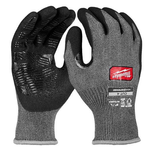 Cut Level 4 High Dexterity Nitrile Dipped Gloves with WEARDEFENSE Protection.