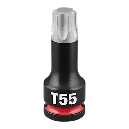 SHOCKWAVE Impact Duty 3/8" Drive 2" Torx T55 Bit Socket standing upright on a plain background.