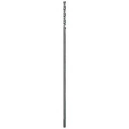 1/4" x 12" Aircraft Length Black Oxide Drill Bit features a long shank and spiral flutes designed for deep drilling. The black oxide coating enhances durability by reducing friction and heat. Suitable for drilling metal, wood, and plastic.