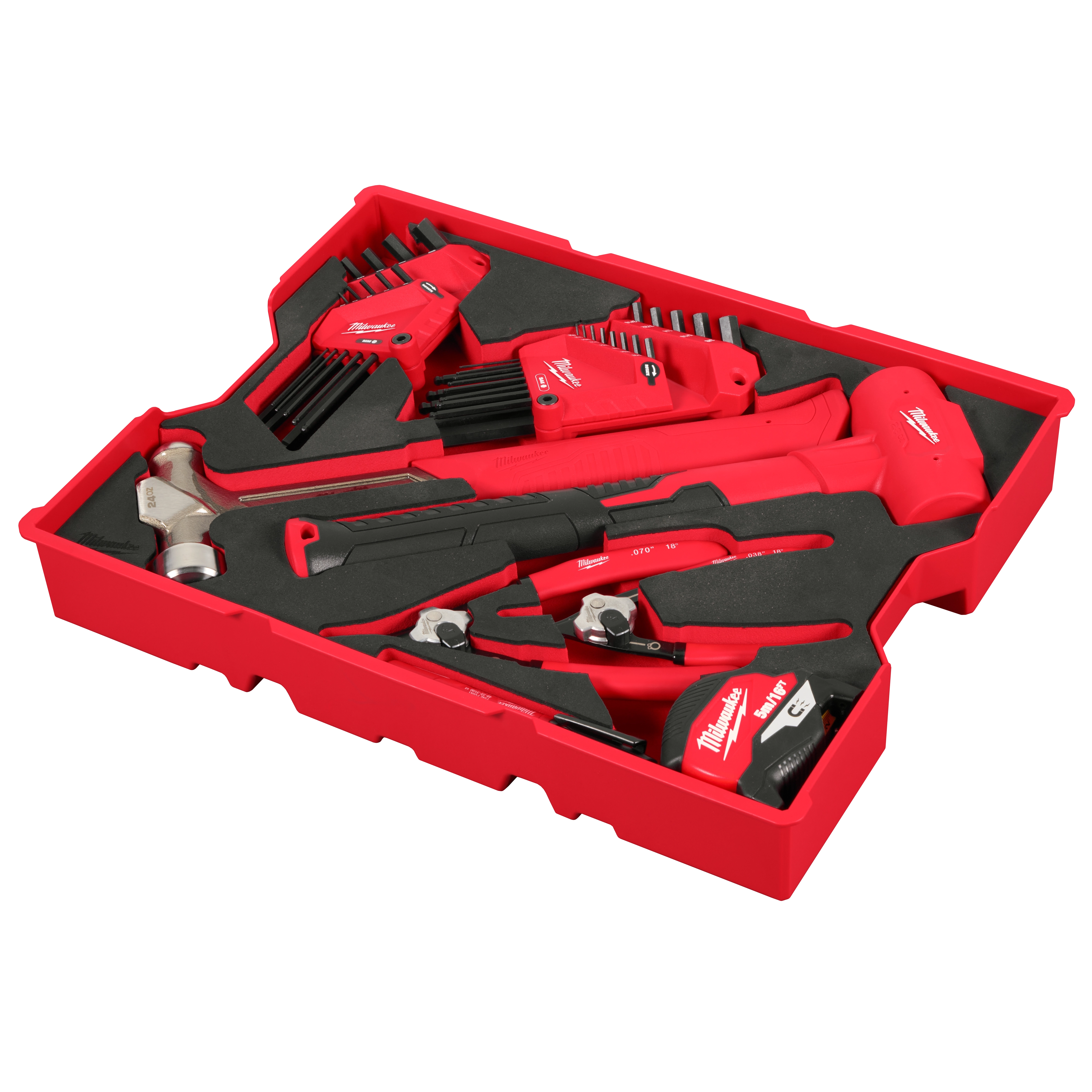 28pc. Hex Key & Hammer Set with Tray for PACKOUT™ Drawers