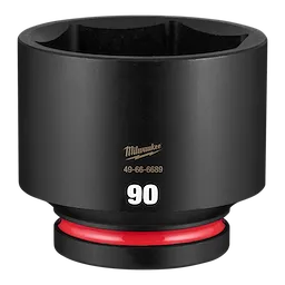 SHOCKWAVE Impact Duty 1" Drive 90mm Standard 6 Point Socket standing upright on a plain background.
