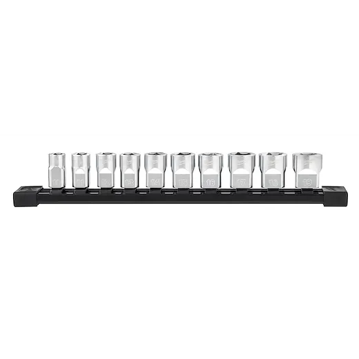 10pc 3/8" Metric Sockets with FOUR FLAT™ Sides