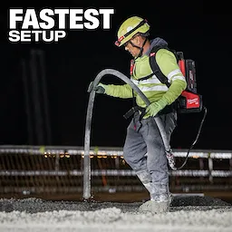 MX FUEL™ Backpack High Cycle Concrete Vibrator w/ 7' Whip / 1.75" Head