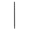 The Black Oxide Drill Bit is a single, dark-colored, cylindrical bit with a twisted design for efficient drilling. It has a smooth, elongated shaft and a sharp, fluted tip designed for precision in drilling tasks.