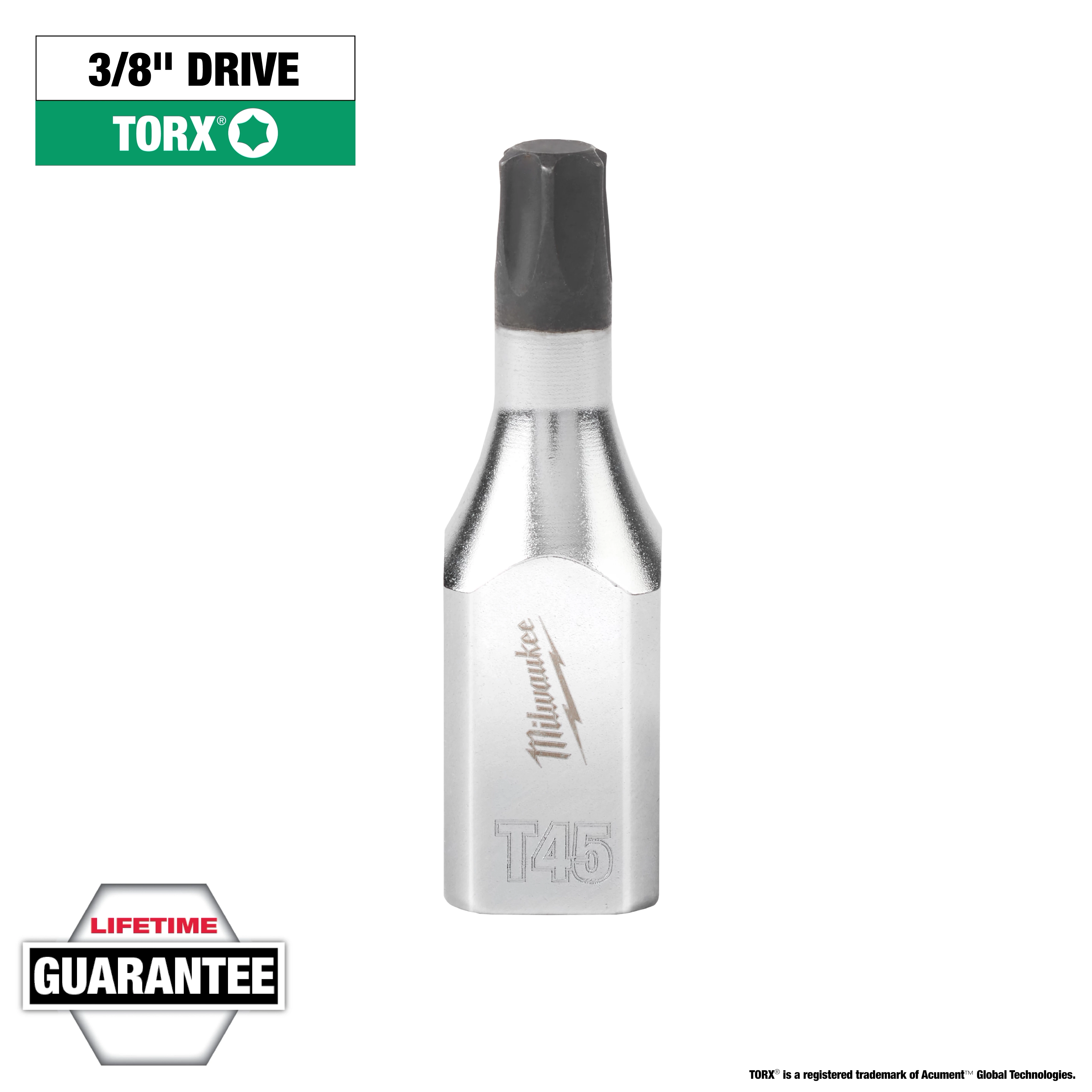 3/8" Drive T45 Torx Bit Socket