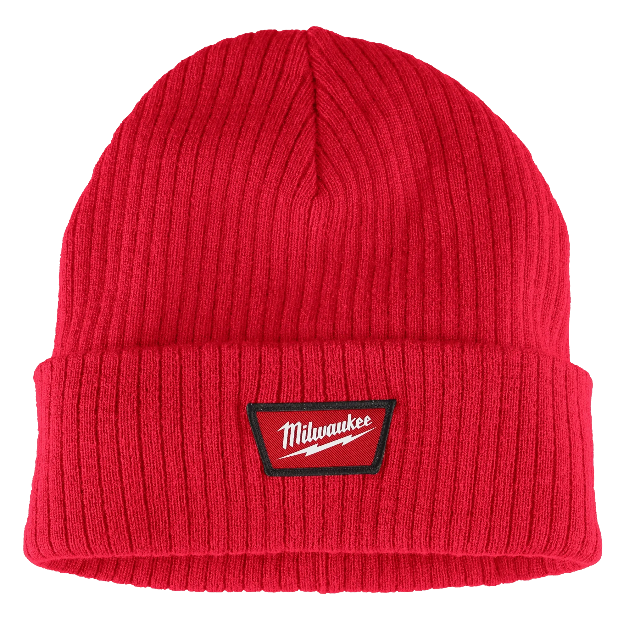 Image of the Milwaukee Rib-Knit Cuffed Beanie in red