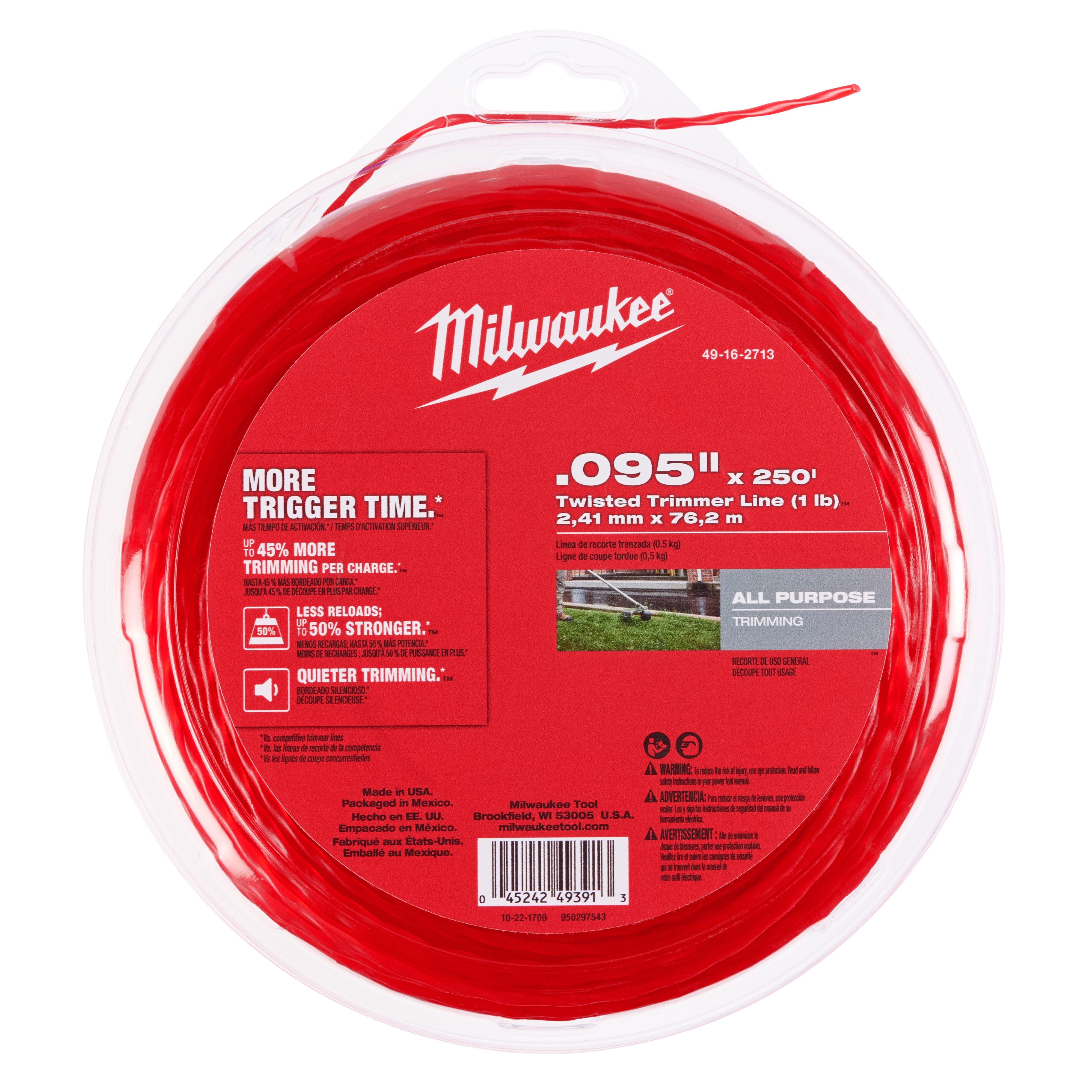 .095" x 250' Twisted Trimmer Line