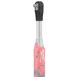 M12 FUEL 3/8" EXTENDED REACH RATCHET BOOT power tool with a long metal neck and red body.