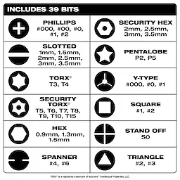 39-in-1 Precision Multi-Bit Screwdriver