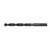 5/16" Thunderbolt black oxide drill bit with a twisted flute design for improved cutting and durability, positioned horizontally.