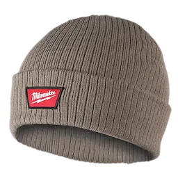 Image of the Milwaukee Rib-Knit Cuffed Beanie in brown
