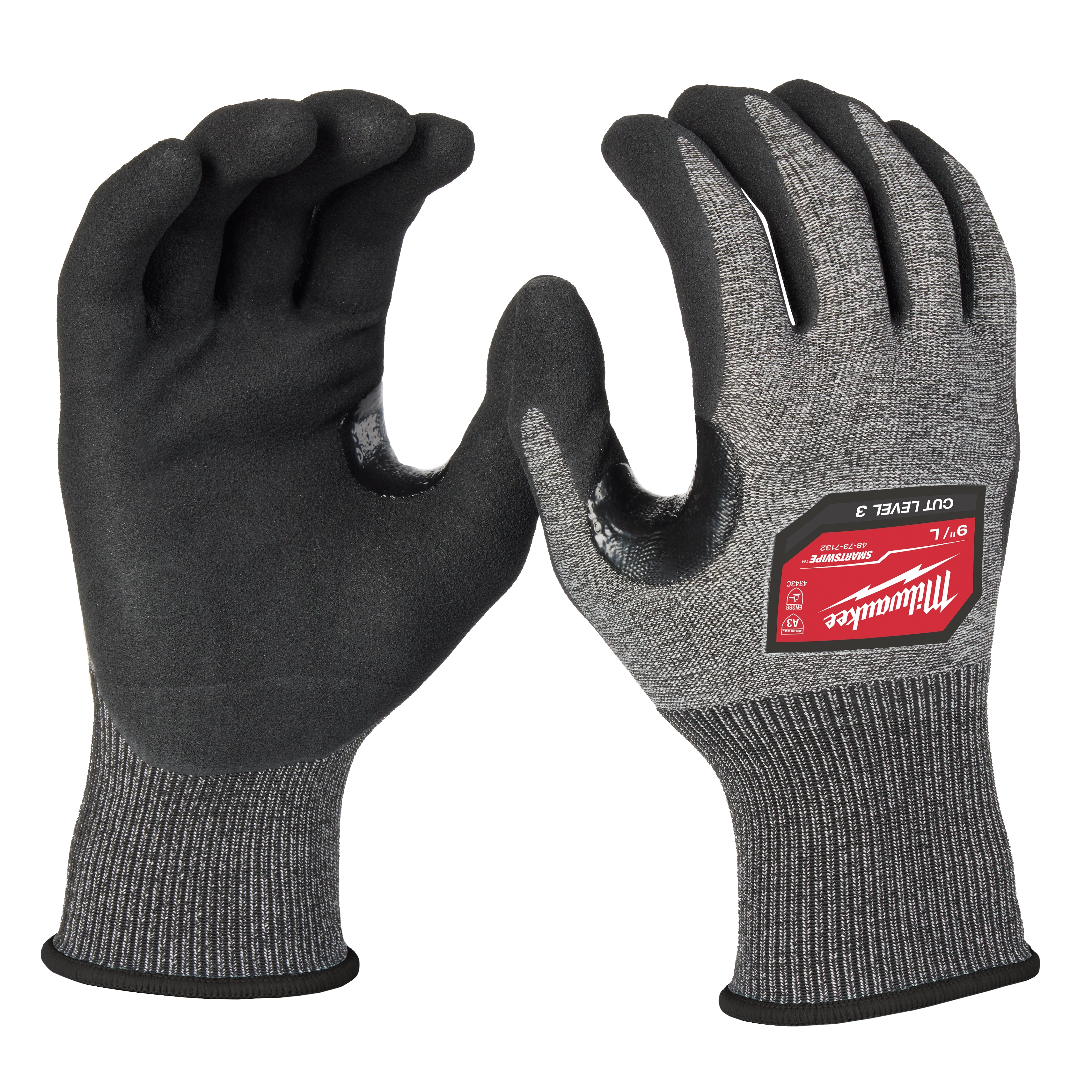 Cut Level 3 High-Dexterity Nitrile Dipped Gloves (L) | Milwaukee Tool