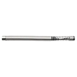 A coiled metal spring designed as a Replacement Spring for M12™ 65’ Ultra Flex Compact Inspection Camera. The spring features tightly wound coils towards the base and looser coils at the tip. The overall appearance is sleek and metallic.