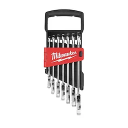 7pc Metric Flex Head Ratcheting Combination Wrench