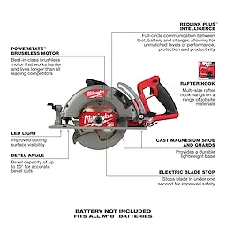 M18 FUEL™ Rear Handle Circular Saw Walkaround