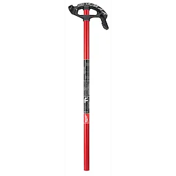 3/4" EMT IRON CONDUIT BENDER with a long red metal handle and a black bending head featuring angle markings.