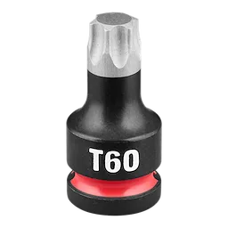 The SHOCKWAVE Impact Duty 1/2" Drive 2" Torx T60 Bit Socket is a robust tool with a black and silver finish, designed for high-torque applications.