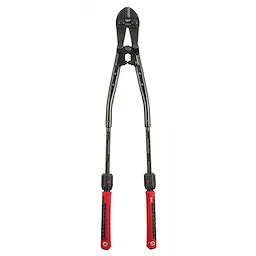 24" Adaptable Bolt Cutter with POWERMOVE™ technology featuring black, adjustable blades and red and black ergonomic handles for enhanced grip and control.