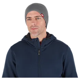 Image of a man wearing the Milwaukee Fleece-Lined Beanie in gray