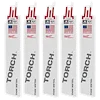Five pack of 6-inch Milwaukee Torch SAWZALL blades, designed for cutting thin metal. Each blade features 24 teeth per inch and is labeled "Made in USA with Global Materials" along with the Milwaukee logo. The blades are white with red and gray accents.