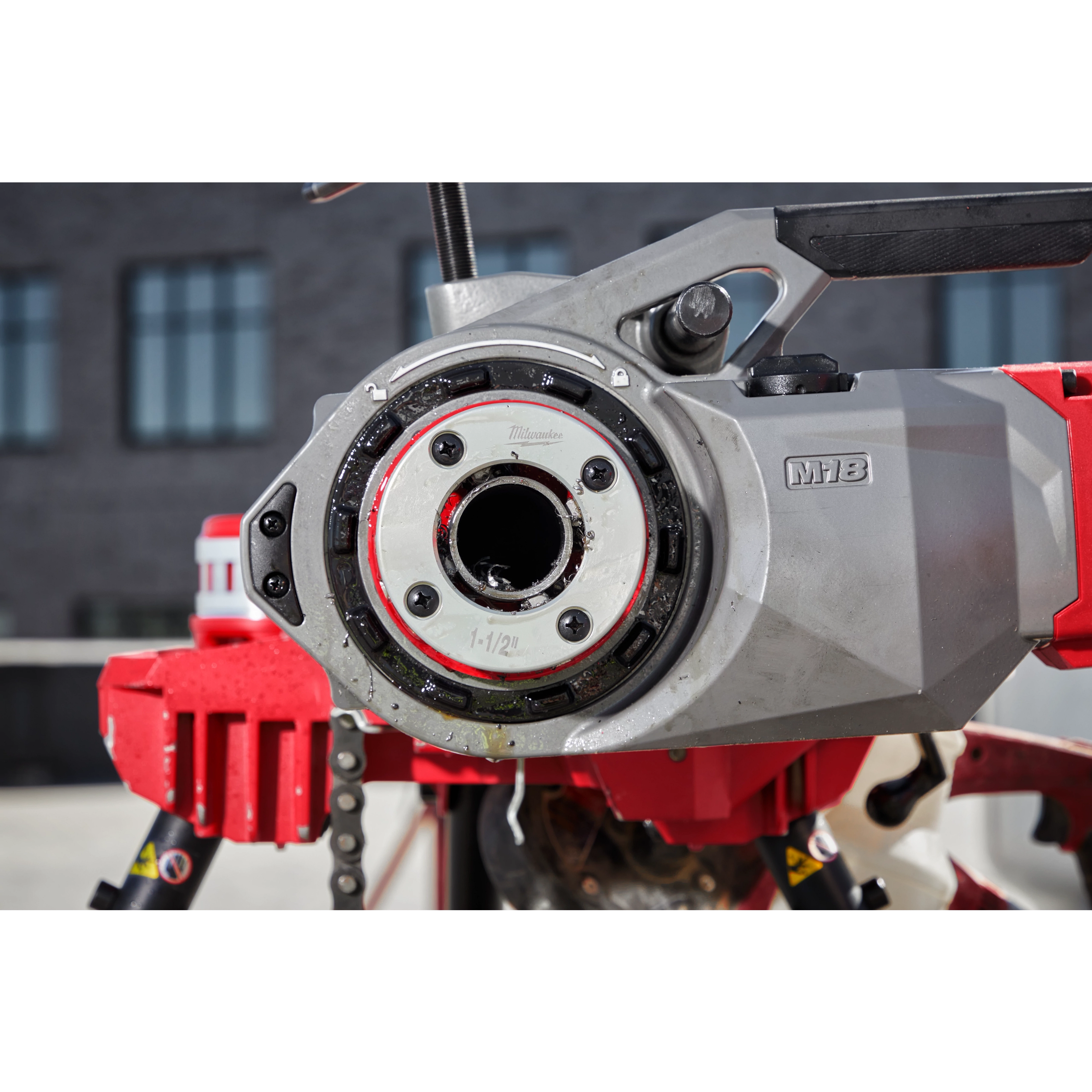 1-1/2" High Speed NPT Forged Aluminum Die Head displayed