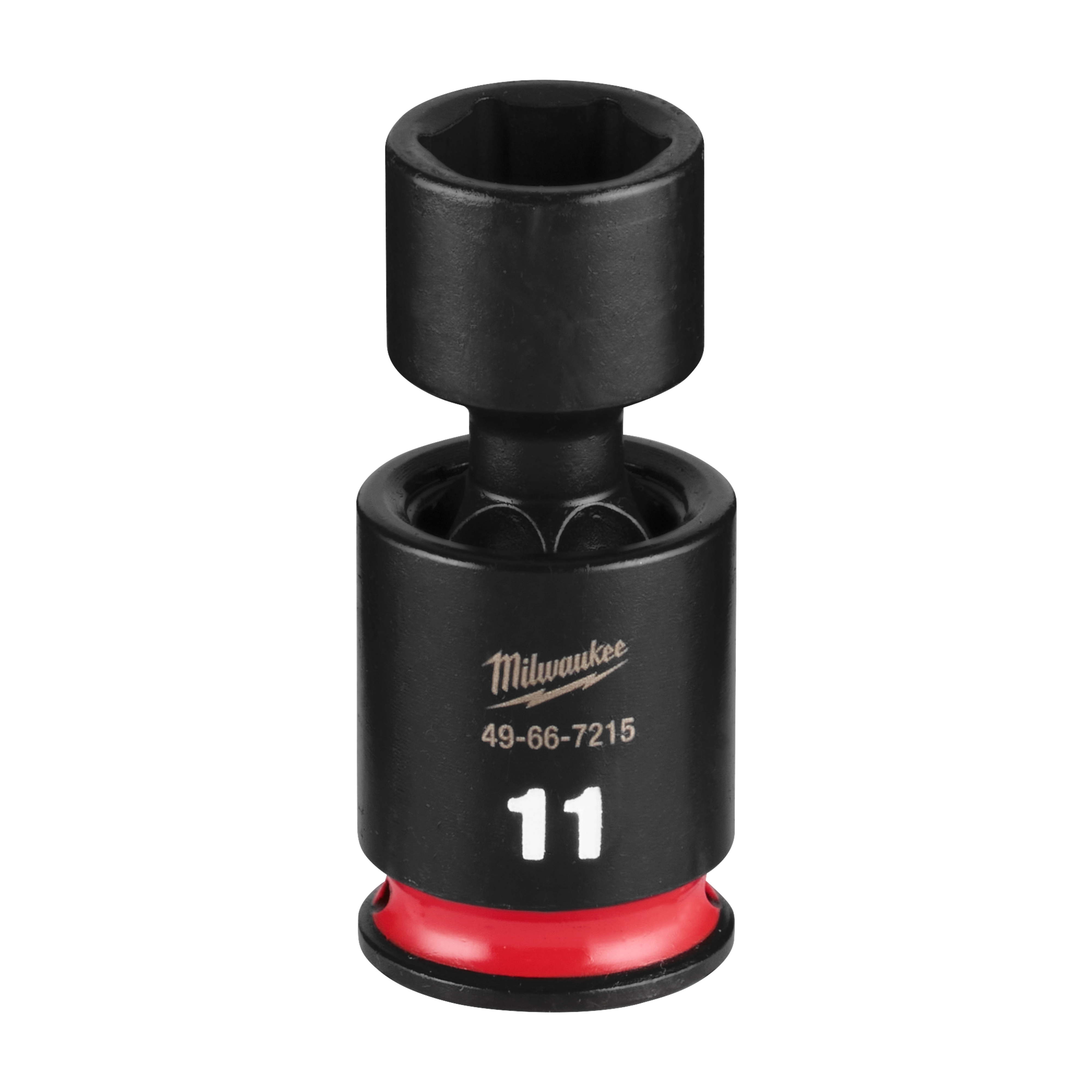 SHOCKWAVE Impact Duty 1/4" Drive 11MM Standard Swivel Socket standing upright on a plain background.