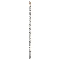 The image shows an SDS%2B2CT 3/4" X 16" X 18" drill bit with a spiral flute design and a pointed tip for masonry and concrete work. The bit is silver with a shank designed for secure attachment to a drill.