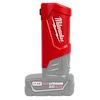 The M12™ USB-C Travel Charger, featuring Milwaukee's red and black design, is equipped with a TOP-OFF battery and REDLITHIUM XC 3.0 technology.