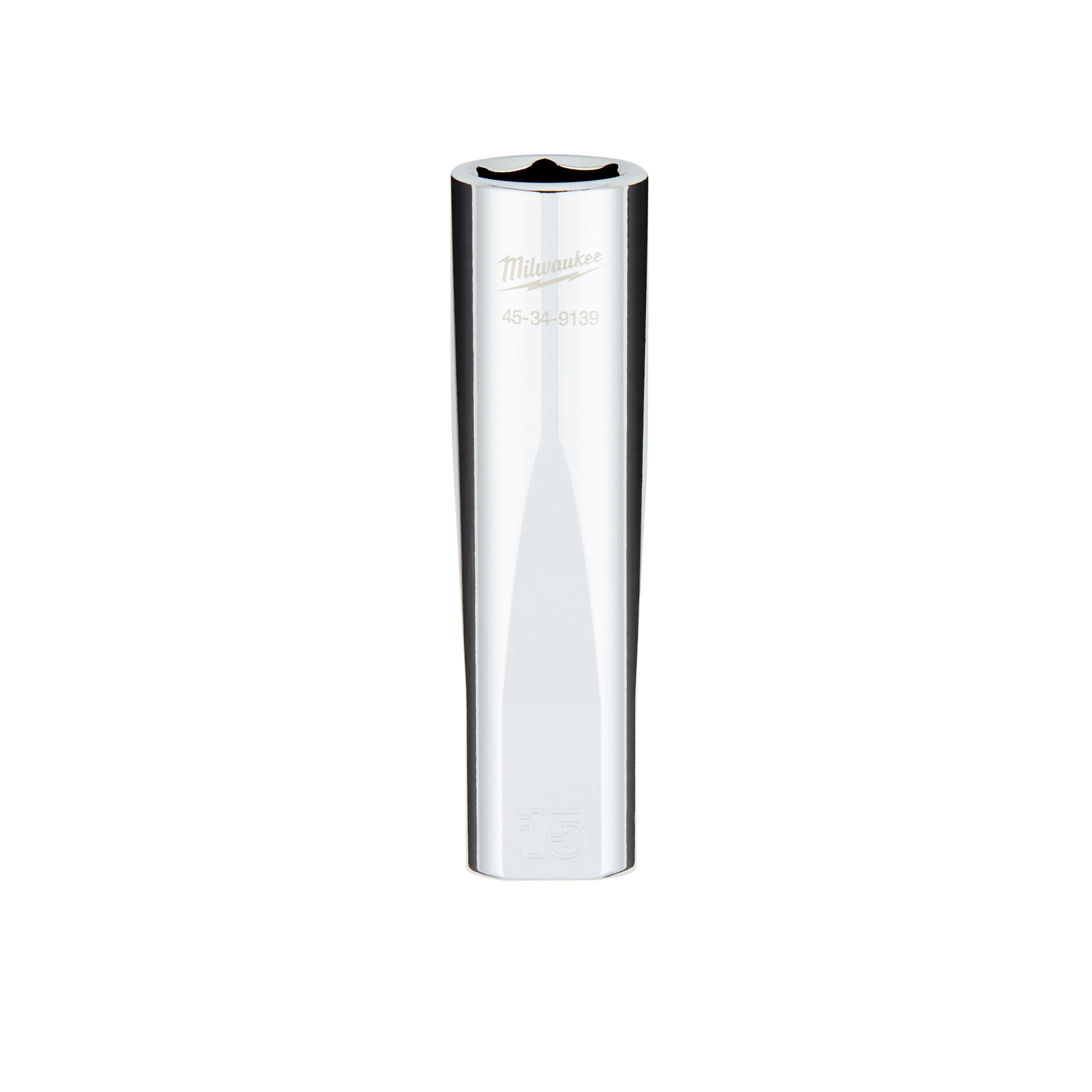 1/2" Drive 15MM Metric 6-Point Deep Socket with FOUR FLAT™ Sides