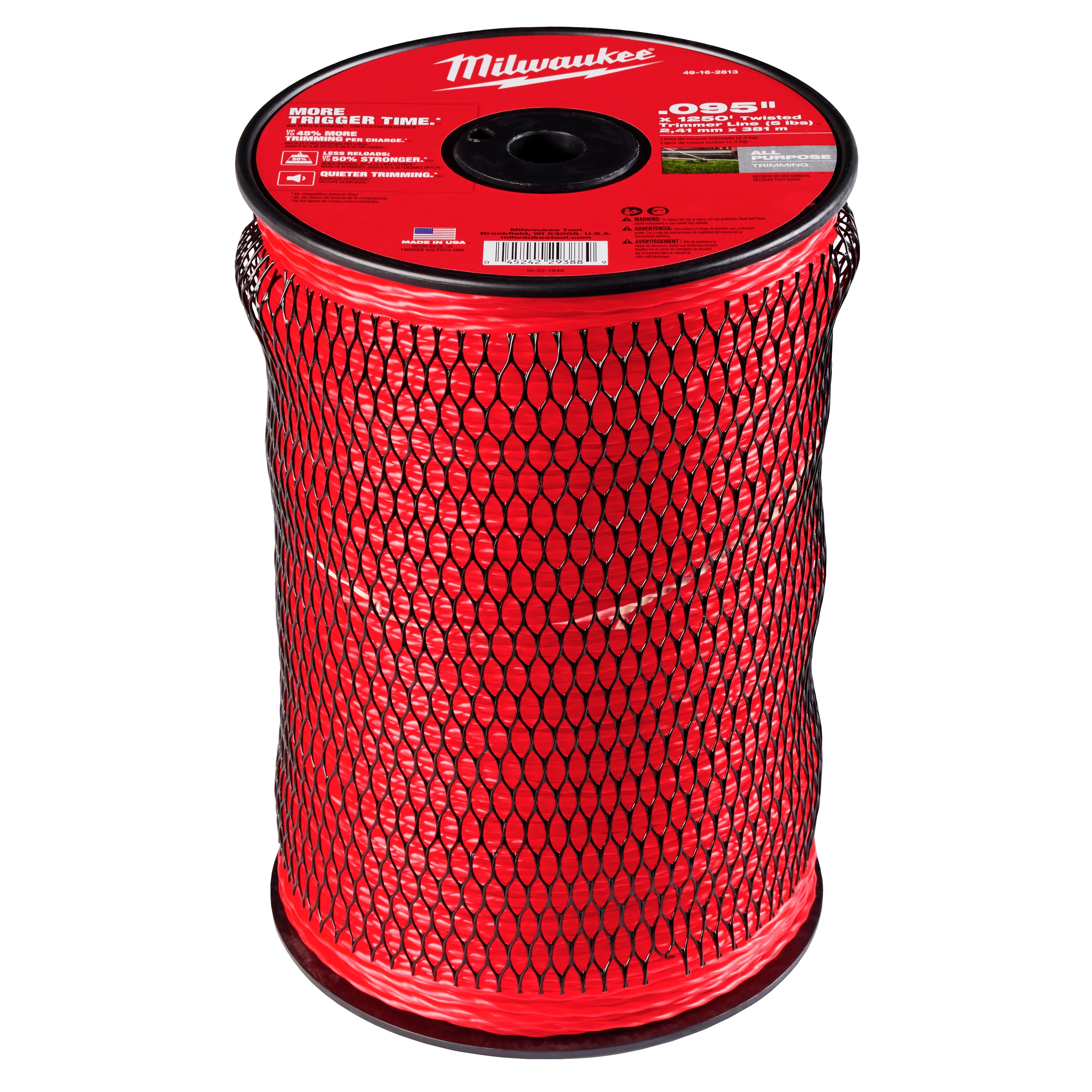 .095" x 1250' (5 lb) Twisted Trimmer Line