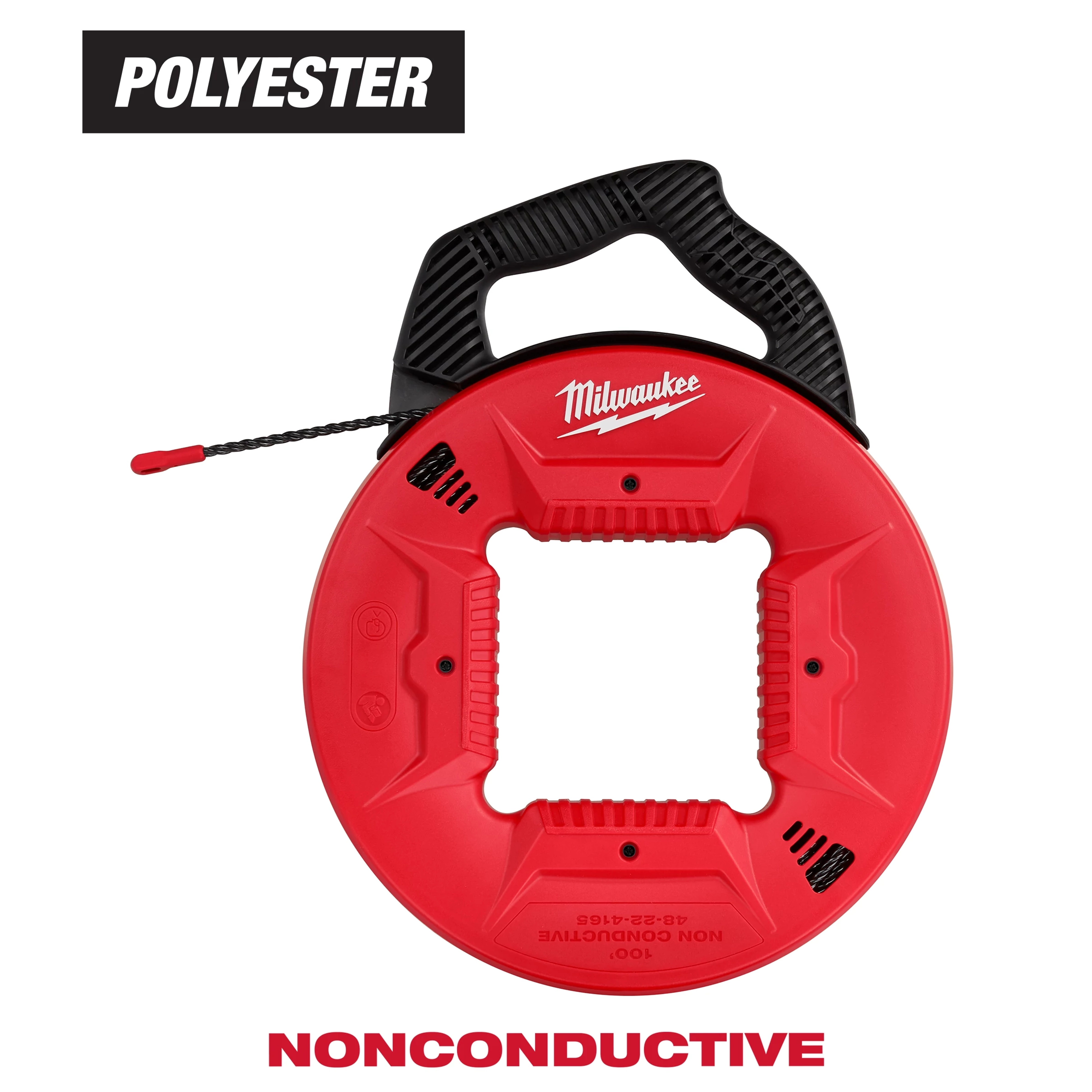 100’ Polyester Fish Tape w/ Non-conductive tip
