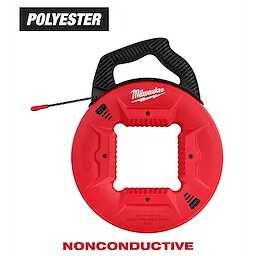 100’ Polyester Fish Tape w/ Non-conductive tip