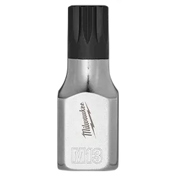 The image displays a 3/8" Drive 13mm Triple Square Bit Socket. The socket features a chrome finish with the brand's logo and M13 marking. The bit has a black triple square tip designed for specific fasteners, offering durability and precision in fastening tasks.