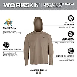 WORKSKIN SUN SHIRT - SANDSTONE