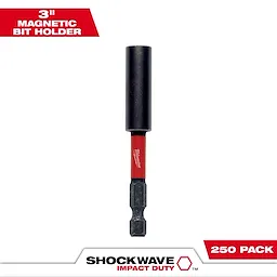 48-32-4203 Primary Image showing a 3-inch magnetic bit holder from the Shockwave Impact Duty series, sold in a 250 pack.
