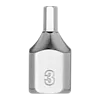 1/4" Drive 3mm Low-Profile Hex Bit Socket in silver finish with a hexagonal bit and the number 3 engraved on the front.