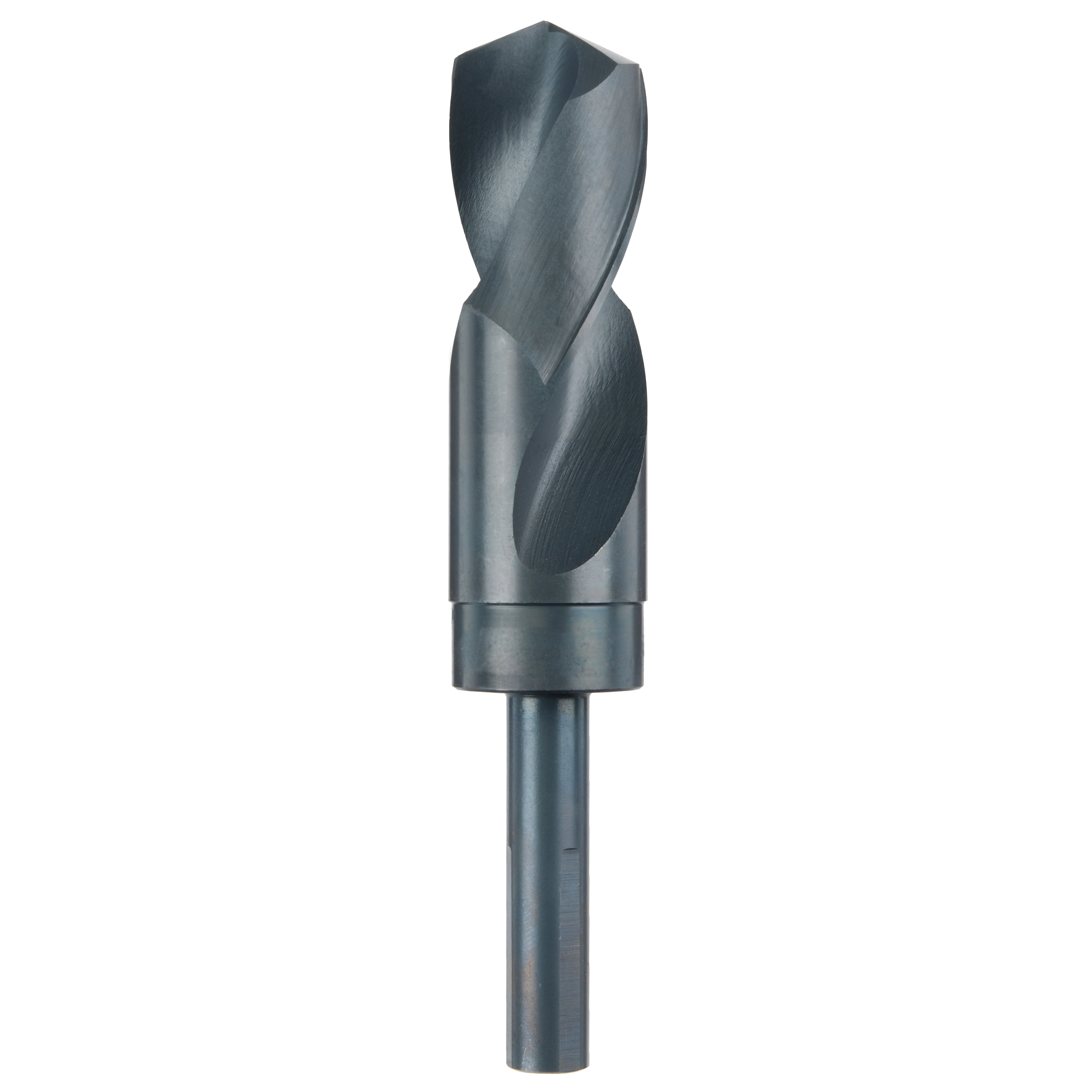 1-3/16" S&D Black Oxide Drill Bit with a black finish, designed for drilling through tough materials.