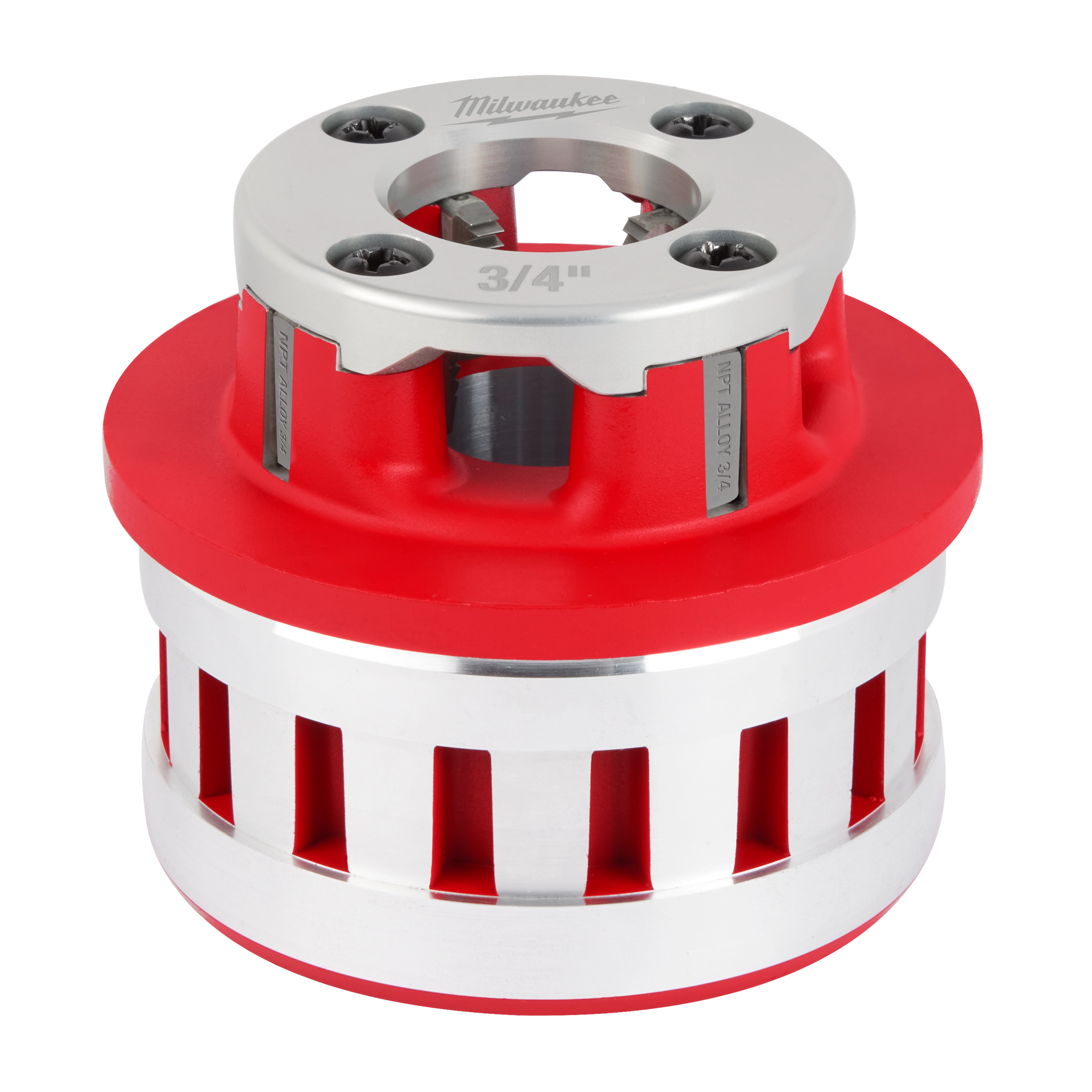 3/4" ALLOY NPT Forged Aluminum Die Head displayed