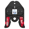 1/4" ZoomLock MAX Press Jaw for M18 FORCE LOGIC Press Tools is a black and red press jaw attachment with MaxiPro branding.