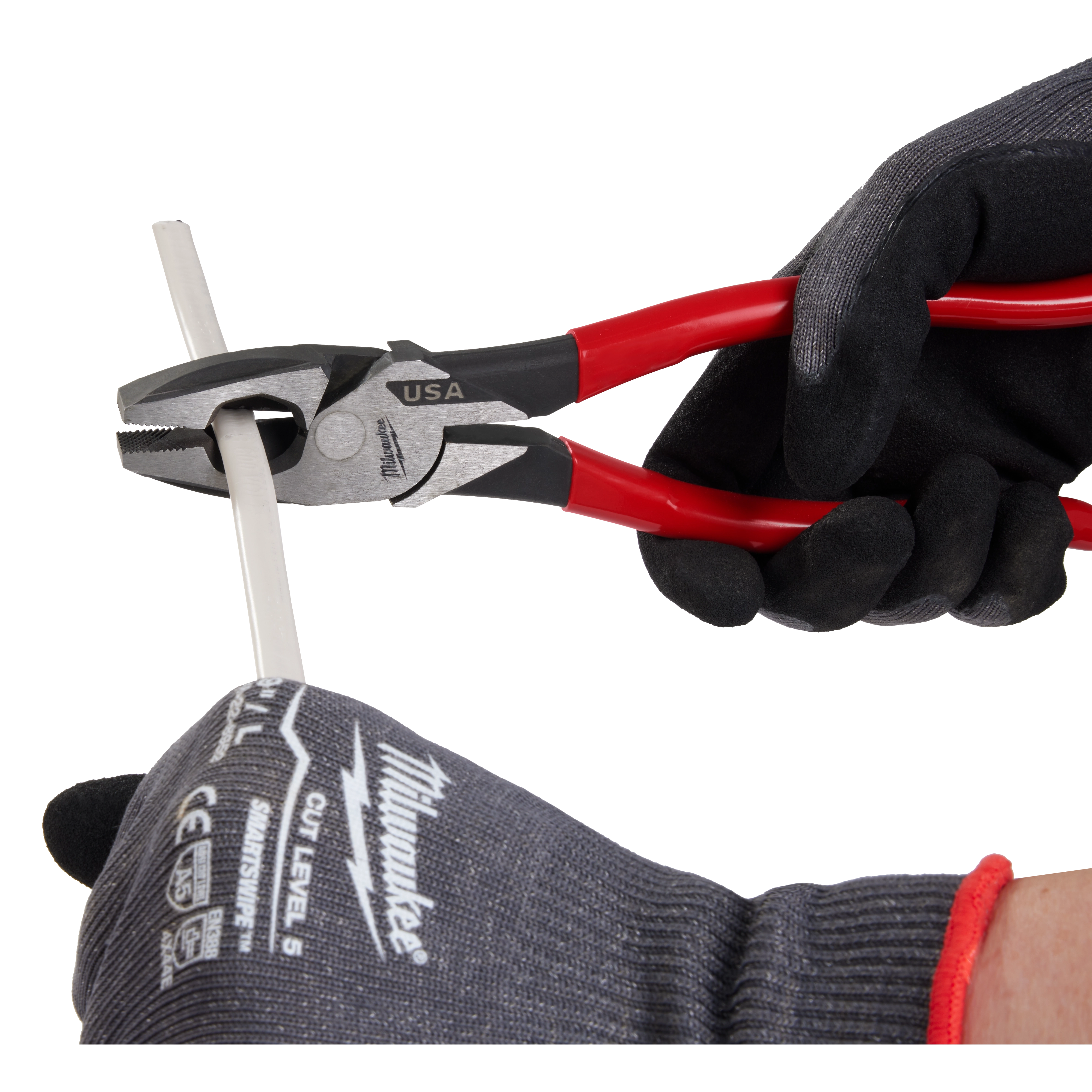 9" Lineman's Dipped Grip Pliers (USA)