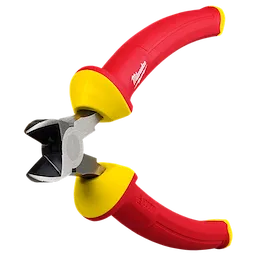 1000V Insulated 8" Diagonal Cutting Pliers with yellow and red ergonomic handles, designed for safety and comfort.